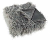 2x Plaid grigio 120x150 in tessuto