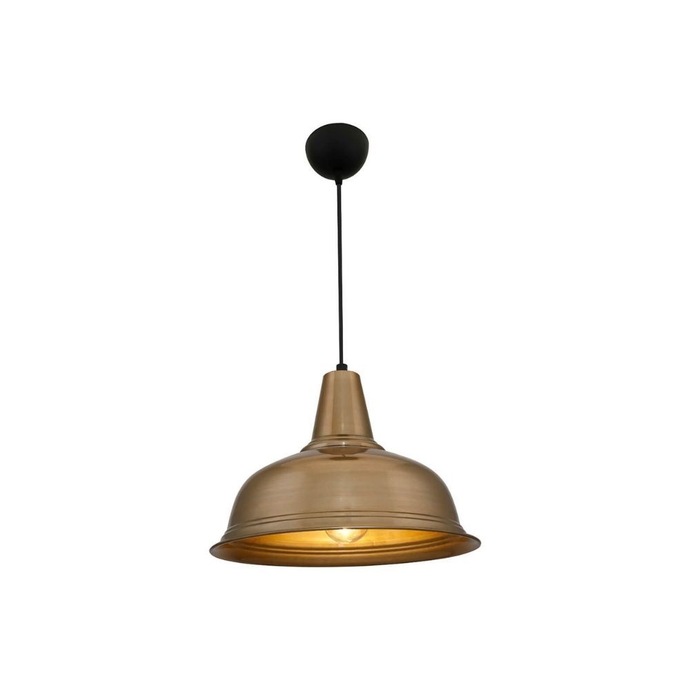 Lampada a sospensione Tampa ASZ1343 con diffusore bronzo EFFEZ