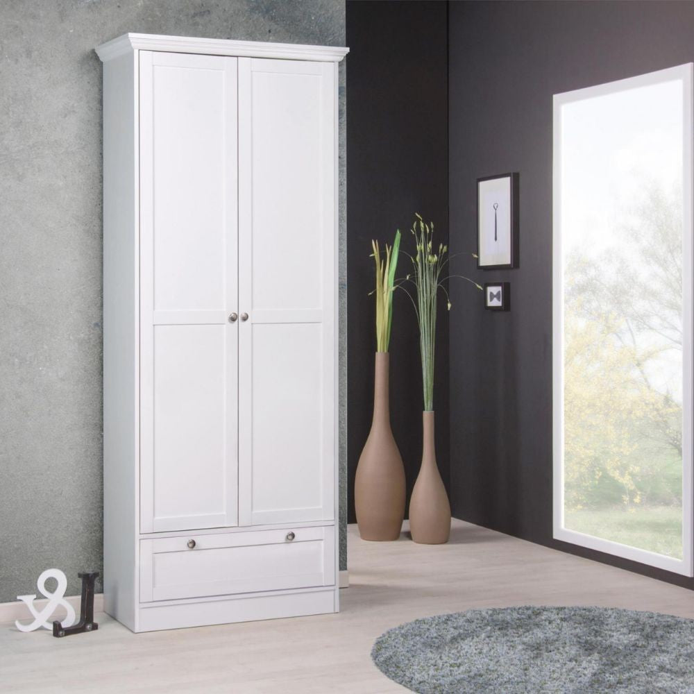 Armadio scarpiera bianco 80x39x200