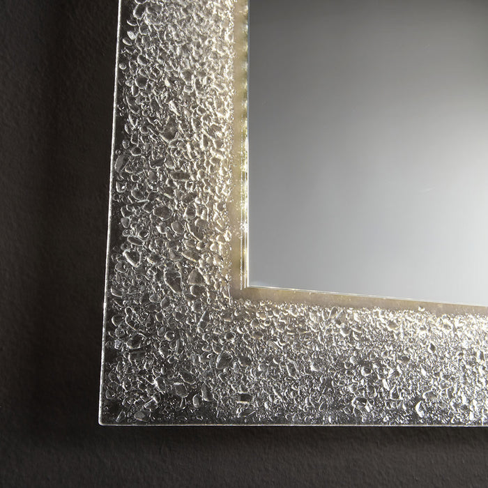 Specchiera reversibile 98x70 in vetro ghiaccio