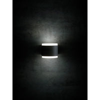 Applique in alluminio pressofuso. Finitura goffrata bianco