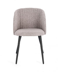 2x Sedia visone 53x57x81,5h in bouclé