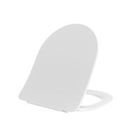 Copriwater rallentato forma D bianco