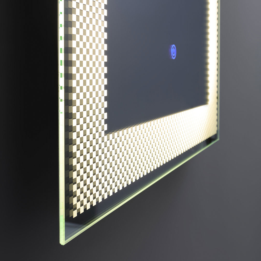 Specchio rettangolare 50x70 decorato LED