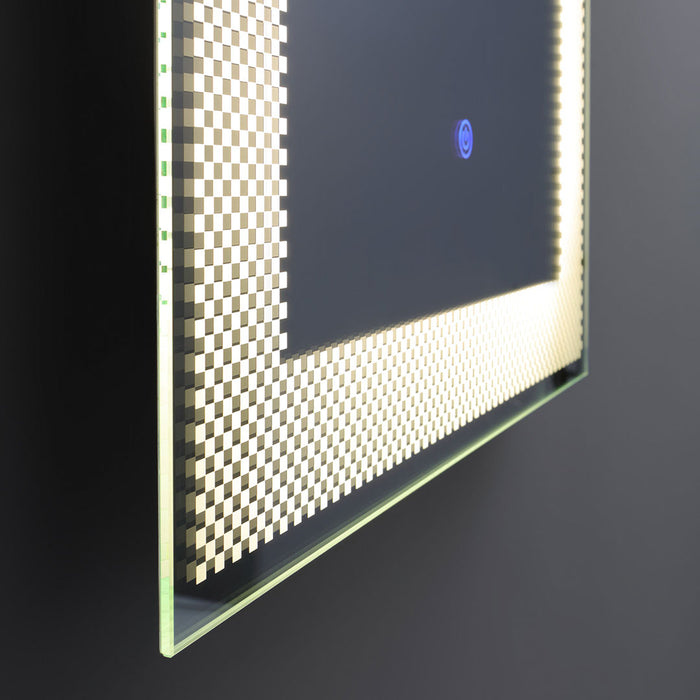 Specchio rettangolare 50x70 decorato LED