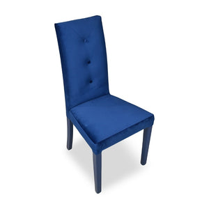 Sedia imbottita blu 47x46x101 cm