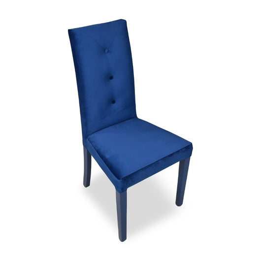 Sedia imbottita blu 47x46x101 cm