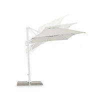 Ombrellone braccio Eden bianco/naturale 2x3 m