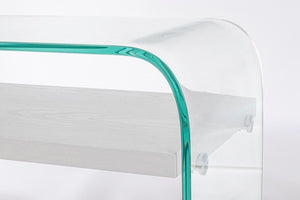 Consolle in legno bianco 110x35x75