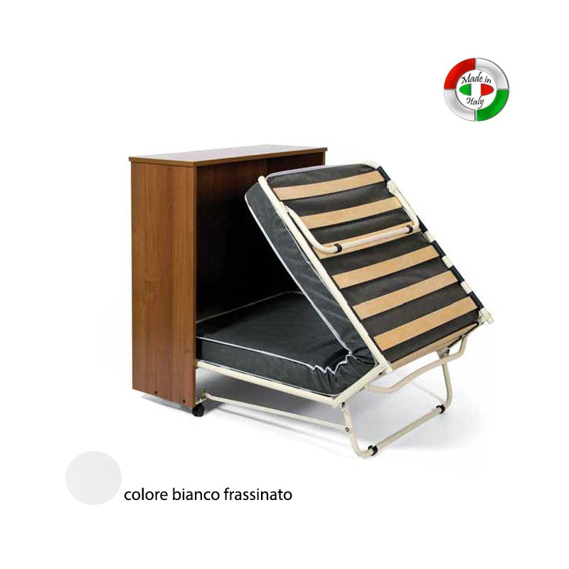 Mobile giroletto Bianco in legno nobilitato con rete a doghe 85x36xH.100 cm (copia)