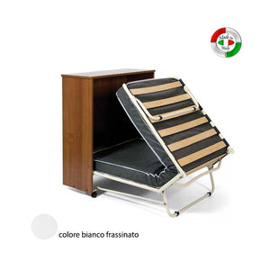 Mobile giroletto Bianco in legno nobilitato con rete a doghe 85x36xH.100 cm (copia)