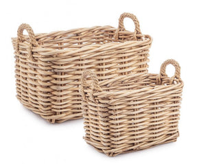 Cesta 2m malang rett naturale 49x36x30h, 58x43x35h