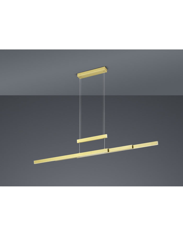 Sospensione Moderna Trajan Led Touch Dimmerabile Ottone Trio Lighting