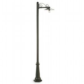 Struttura in alluminio pressofuso verniciato bianco, adatta per lampade a risparmio energetico grafite