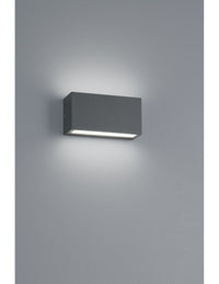 Applique Rettangolare Trent Led IP65 Antracite Doppia Emissione Trio Lighting