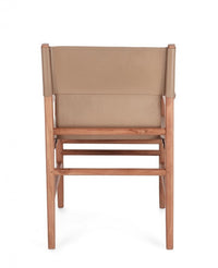 Sedia in pelle 57x58x85h