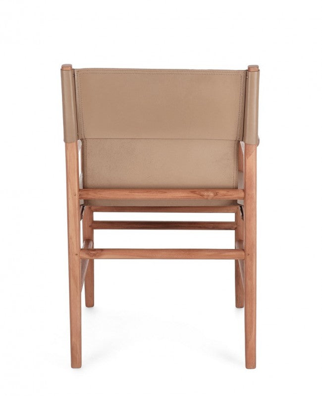 Sedia in pelle 57x58x85h