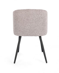 2x Sedia visone 53x57x81,5h in bouclé