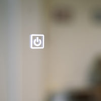 Specchio a led 80x60 con orologio digitale