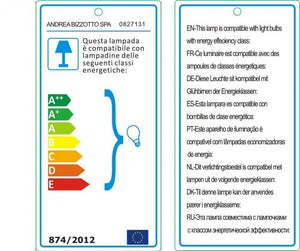 2x Lampadario bianco 22x22x40h in metallo