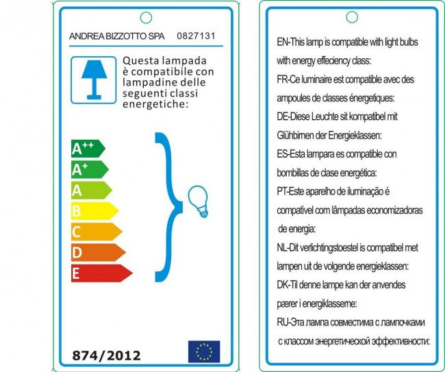 2x Lampadario bianco 22x22x40h in metallo