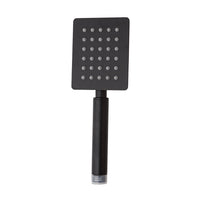 Manopola doccetta quadrata acciaio nero opaco