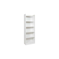 Mobile Libreria Bianco Frassinato 6 ripiani H180x64x29 cm (ALESSIA)