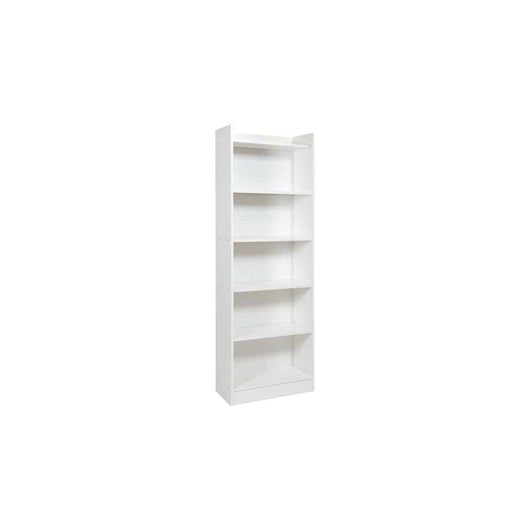 Mobile Libreria Bianco Frassinato 6 ripiani H180x64x29 cm (ALESSIA)
