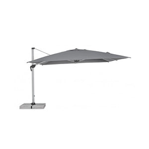 Ombrellone a braccio Ines 4 x 4 Grigio palo girevole