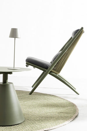 Lampada tavolo led etna verde salvia D.12x38h