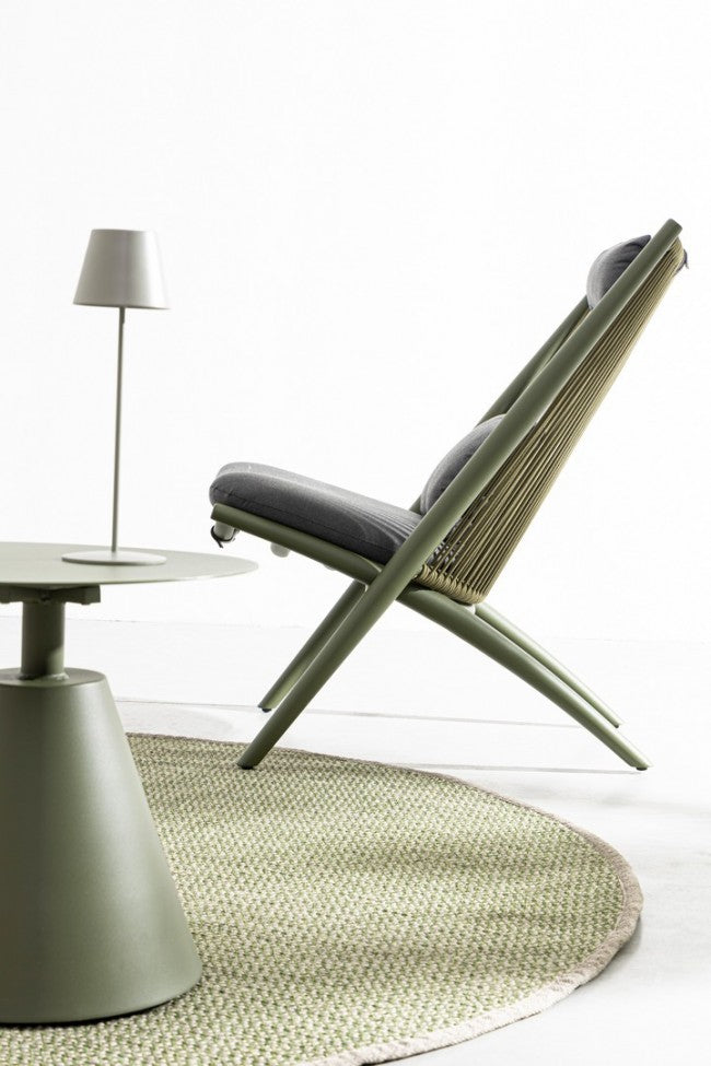 Lampada tavolo led etna verde salvia D.12x38h