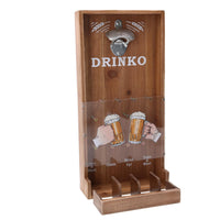 Apribottiglie legno naturale rettangolare cm19x39,5h7,5