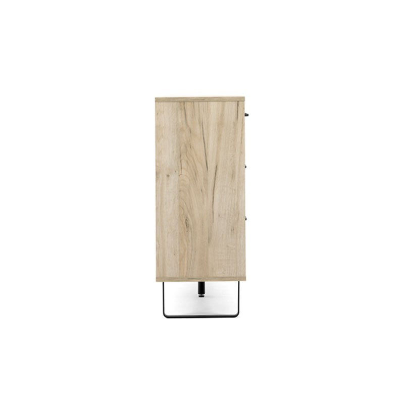 Madia 2 ante 3 cassetti colorati rovere grigio 160x35xh.86 cm EFFEZ