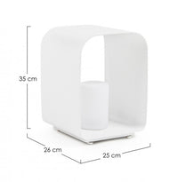 Lampada led bianca 25x26x35h in alluminio