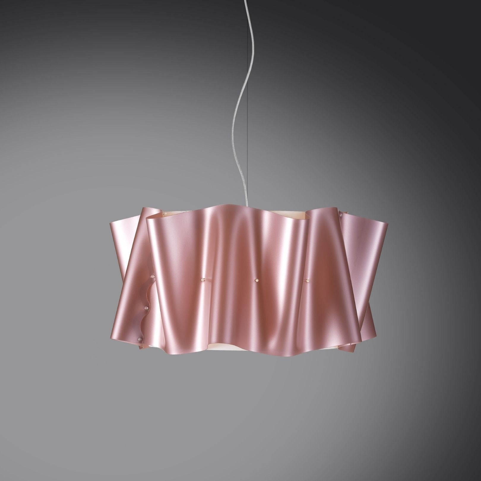 Sospensione Pink Metal in Metallo Cromato Cm. 50 x 27h
