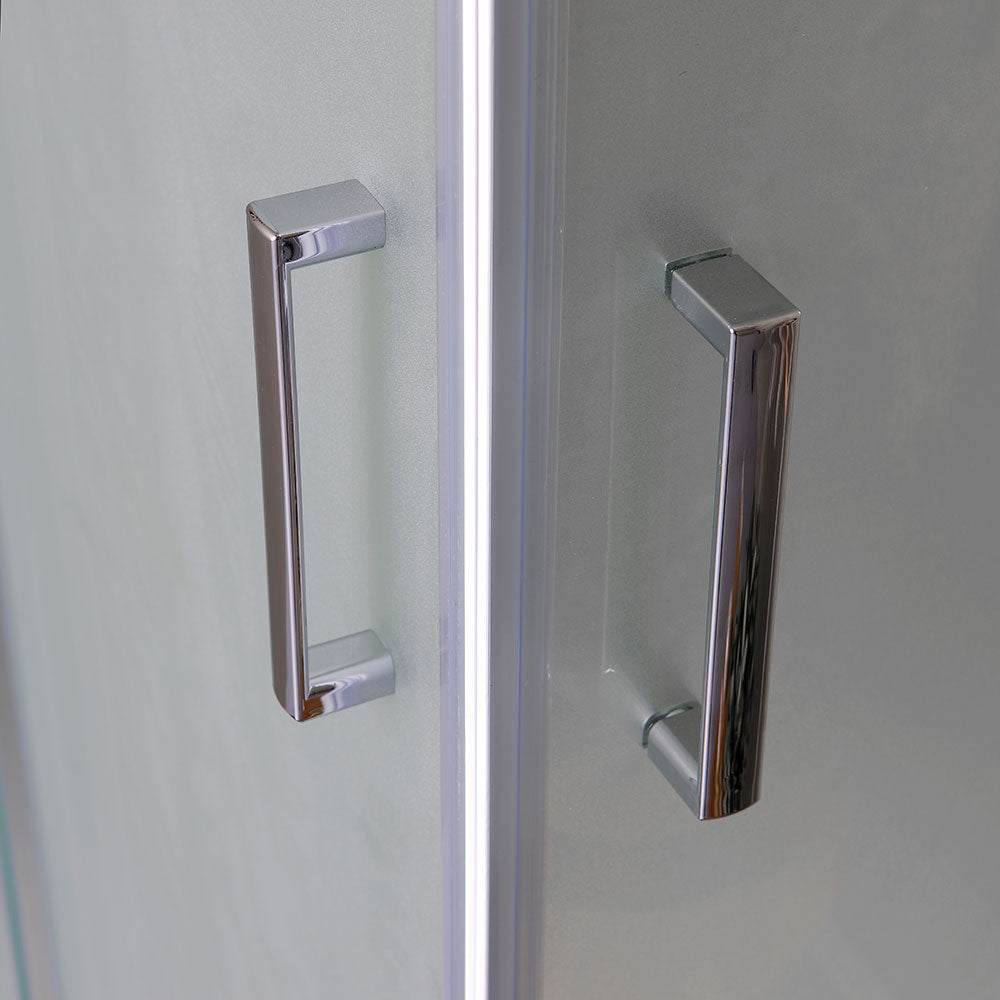 Box doccia rettangolare 120x70 ante satinate