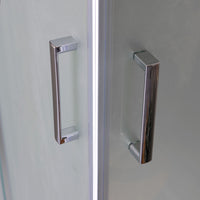 Box doccia rettangolare 120x70 ante satinate