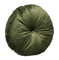 4x Cuscino verde oliva D.90 cm in tessuto