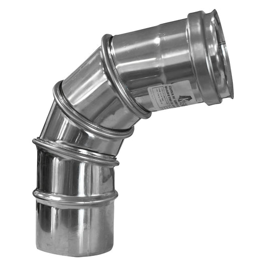 Gomito girevole 90° ø 8 cm in acciaio inox