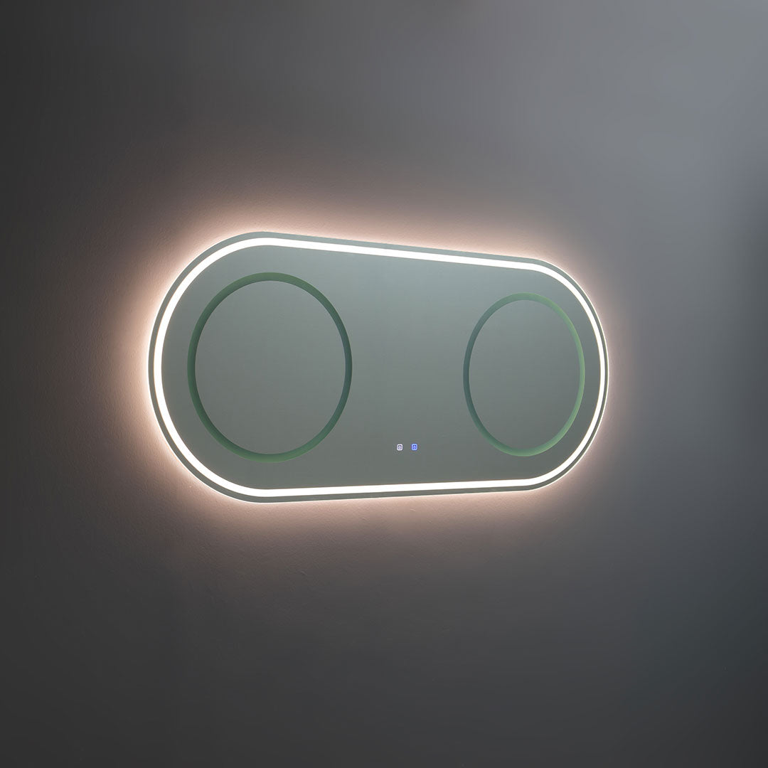 Specchio ovale 180x80 con illuminazione led