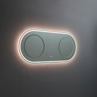 Specchio ovale 180x80 con illuminazione led