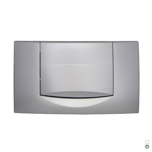 Placca di comando singola cromata