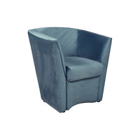 Poltrona Tago in tessuto ottanio Riviera 18 H76xL75xP66