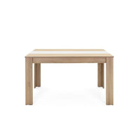 Tavolo da pranzo colore rovere inserto nero o bianco reversibile 138x80xh.74 cm