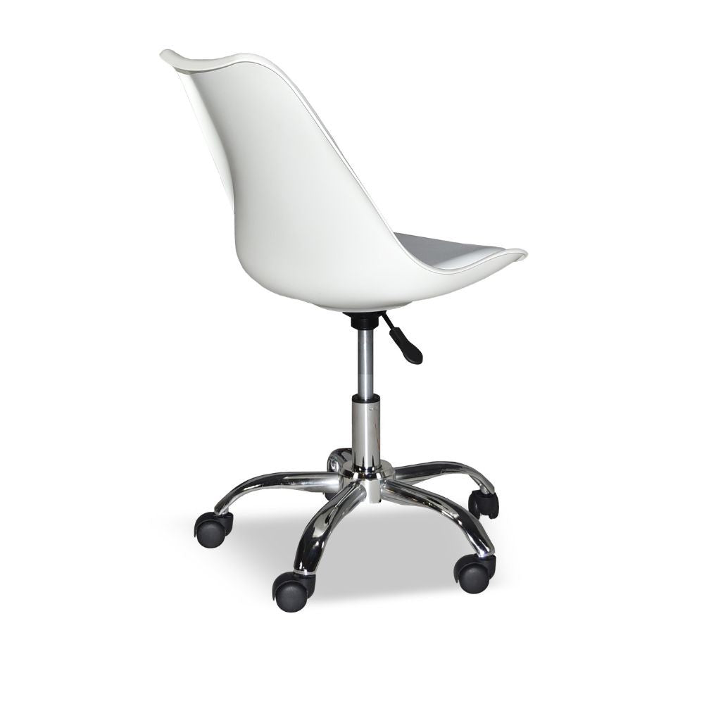 Poltrona ufficio bianca 76x48x42 cm