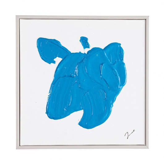 2x Dipinto c-c trilix blu 30x30x4,5h tela