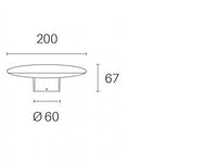 Testapalo in alluminio pressofuso con diffusore in termoplastico opalino - 18W - 2156 lumen - Luce naturale - IP65 grafite