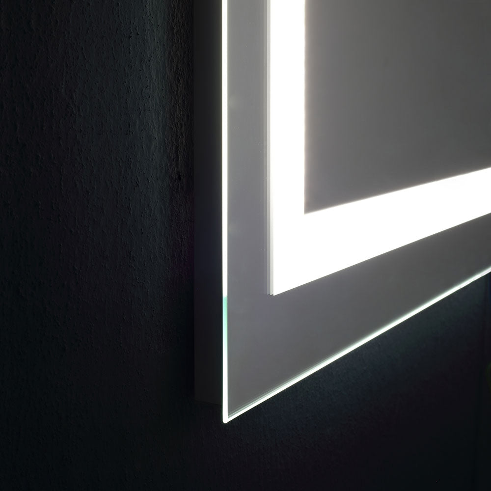 Specchio bagno 90x60 a led touch reversibile