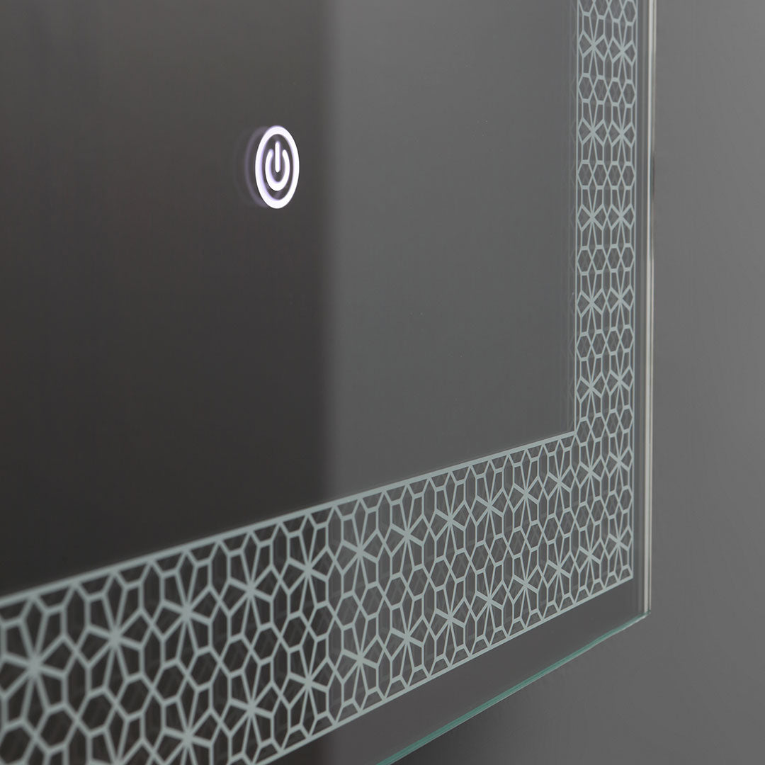 Specchio rettangolare 50x70 con led