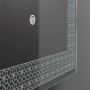 Specchio rettangolare 50x70 con led